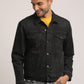 DORIAN-MEN BLACK CLASSIC TRUCKER JACKET