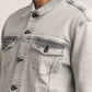 DOUGLAS-MEN GREY CLASSIC TRUCKER JACKET