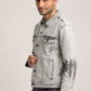 DOUGLAS-MEN GREY CLASSIC TRUCKER JACKET