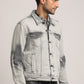 DOUGLAS-MEN GREY CLASSIC TRUCKER JACKET