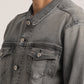 DRAKE-MEN GREY CLASSIC TRUCKER JACKET