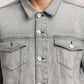 DUKE-MEN GREY CLASSIC TRUCKER JACKET