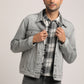 DUKE-MEN GREY CLASSIC TRUCKER JACKET