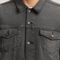 DUSTIN-MEN BLACK CLASSIC TRUCKER JACKET