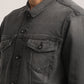 DUSTIN-MEN BLACK CLASSIC TRUCKER JACKET