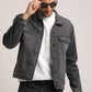 DUSTIN-MEN BLACK CLASSIC TRUCKER JACKET