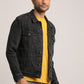 ERIC-MEN BLACK CLASSIC TRUCKER JACKET