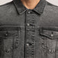 KADEN-MEN BLACK CLASSIC TRUCKER JACKET