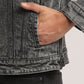 KADEN-MEN BLACK CLASSIC TRUCKER JACKET