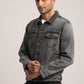 KADEN-MEN BLACK CLASSIC TRUCKER JACKET