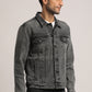 KADEN-MEN BLACK CLASSIC TRUCKER JACKET