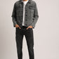 KADEN-MEN BLACK CLASSIC TRUCKER JACKET