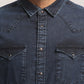 MERRICK-MEN DARK BLUE SLIM FIT SHIRT