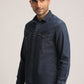 MERRICK-MEN DARK BLUE SLIM FIT SHIRT