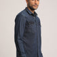 MERRICK-MEN DARK BLUE SLIM FIT SHIRT