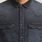 MESSIAH-MEN DARK BLUE SLIM FIT SHIRT