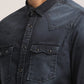 MESSIAH-MEN DARK BLUE SLIM FIT SHIRT