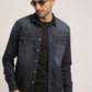 MESSIAH-MEN DARK BLUE SLIM FIT SHIRT