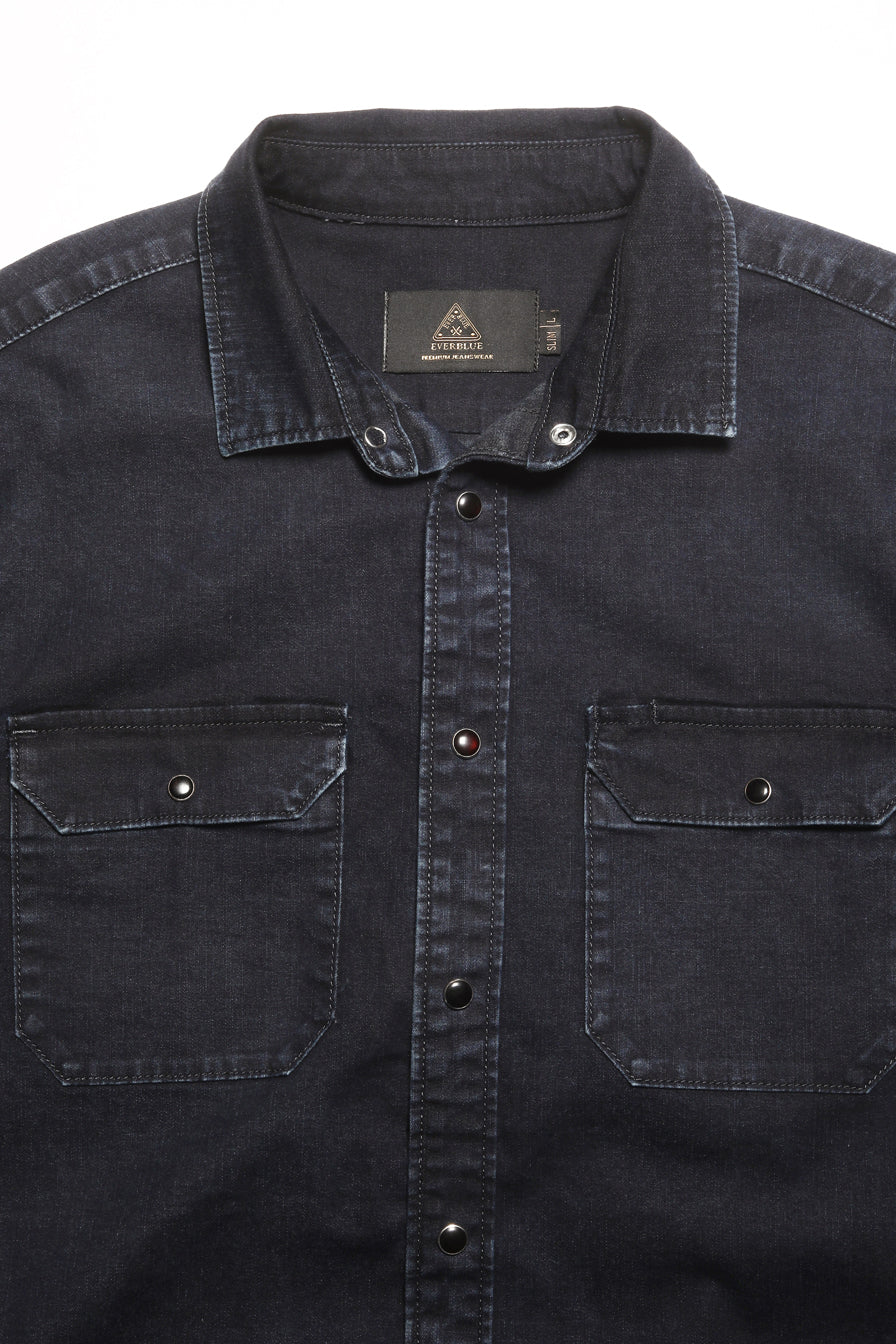 SETH-MEN DARK BLUE SLIM FIT SHIRT