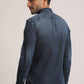 SHANE-MEN MID BLUE SLIM FIT SHIRT