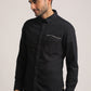 SHAWN-MEN DARK BLUE SLIM FIT SHIRT