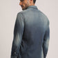 SILAS-MEN DARK BLUE SLIM FIT SHIRT