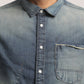 SILAS-MEN DARK BLUE SLIM FIT SHIRT