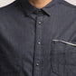 SIMON-MEN DARK BLUE SLIM FIT SHIRT