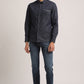 SIMON-MEN DARK BLUE SLIM FIT SHIRT