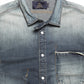 SOLOMON-MEN MID BLUE SLIM FIT SHIRT