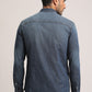 STANLEY-MEN MID BLUE SLIM FIT SHIRT