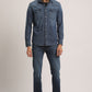 STANLEY-MEN MID BLUE SLIM FIT SHIRT