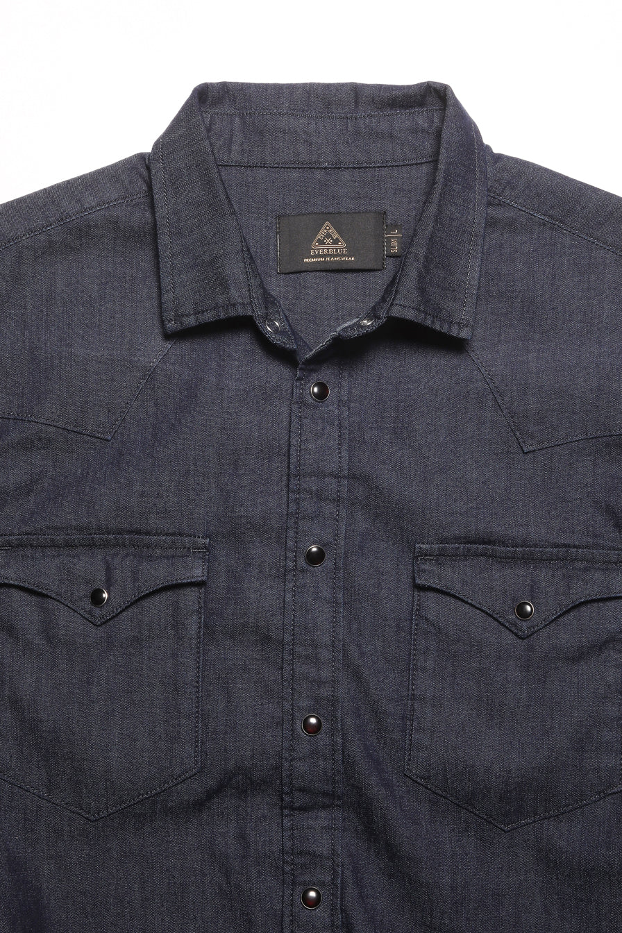 STEPHEN-MEN DARK BLUE SLIM FIT SHIRT