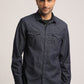 STEPHEN-MEN DARK BLUE SLIM FIT SHIRT