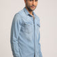 STEVEN-MEN LIGHT BLUE SLIM FIT SHIRT