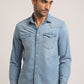 STEVEN-MEN LIGHT BLUE SLIM FIT SHIRT