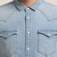 SYLA-MEN LIGHT BLUE SLIM FIT SHIRT