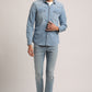 SYLA-MEN LIGHT BLUE SLIM FIT SHIRT