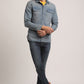 TANNER-MEN MID BLUE SLIM FIT SHIRT