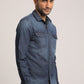 TATUM-MEN DARK BLUE SLIM FIT SHIRT