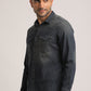 TERRANCE-MEN DARK BLUE SLIM FIT SHIRT