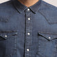 THADDEUS-MEN DARK BLUE SLIM FIT SHIRT