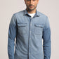 THATCHER-MEN LIGHT BLUE SLIM FIT SHIRT