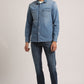 TITAN-MEN LIGHT BLUE SLIM FIT SHIRT