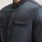 TITUS-MEN DARK BLUE SLIM FIT SHIRT