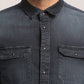 TITUS-MEN DARK BLUE SLIM FIT SHIRT