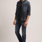 TITUS-MEN DARK BLUE SLIM FIT SHIRT