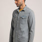 TOBIAS-MEN DARK BLUE SLIM FIT SHIRT