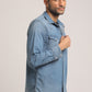 TOBY-MEN DARK BLUE SLIM FIT SHIRT