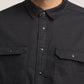 TRACE-MEN DARK BLUE SLIM FIT SHIRT